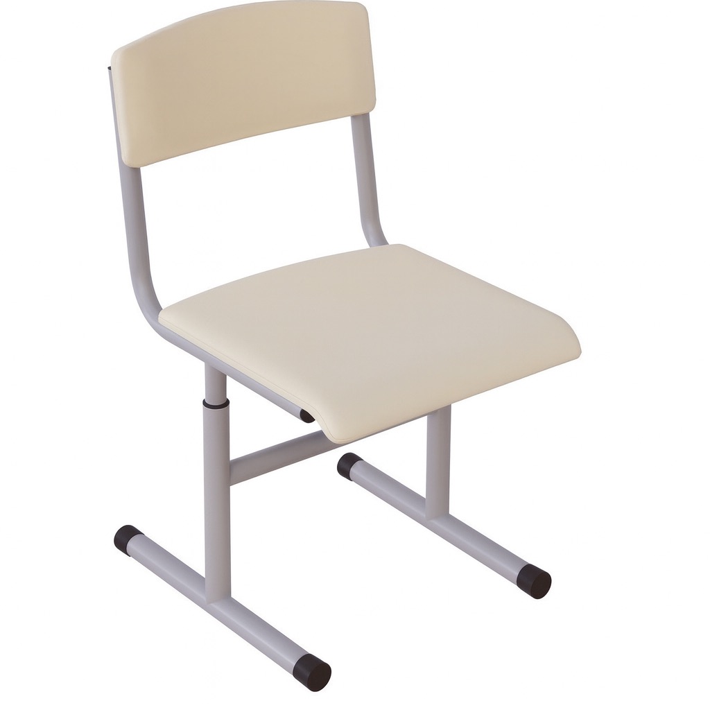 Стілець учнівський Т-подібний з регулюванням висоти № 3-5, шкірзамінник МЕБЛІ ТЕХНОСТИЛЬ